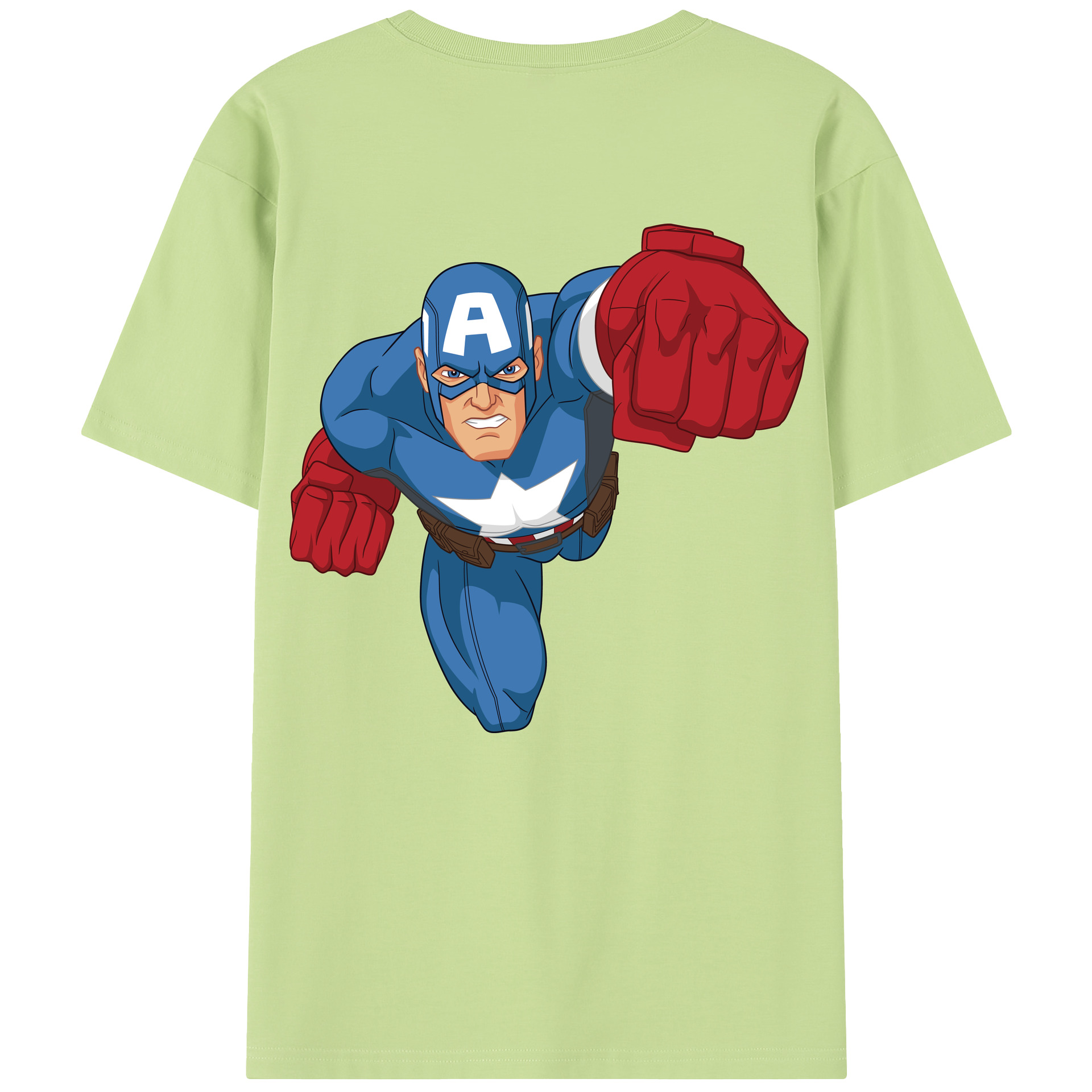 （画像用） アベンジャーズ The Avengers 綿100％半袖Tシャツ（背面プリント）